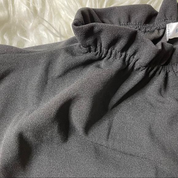 Large blouse sheer lace sleeves embroidered top - Picture 8 of 13